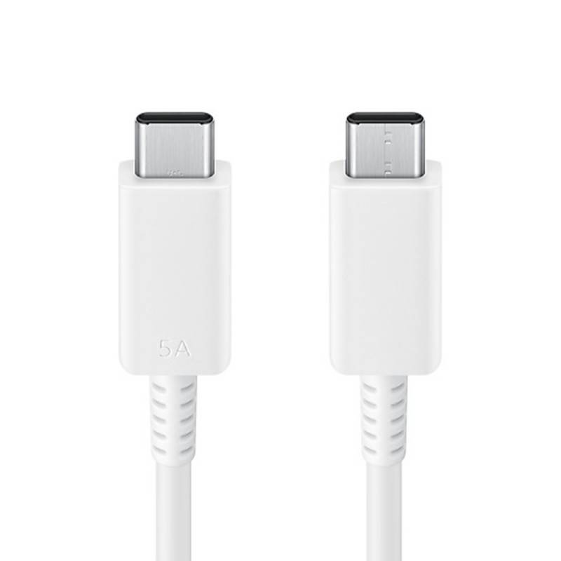 Samsung EP-DX510JWEGEU - Câble USB Type-C Vers USB Type-C (5A - 1,80m) Blanc - Emballage Original-0