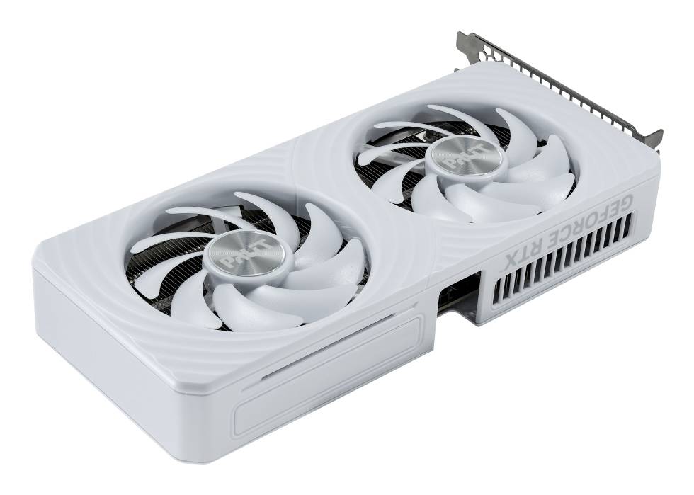 Palit GeForce RTX 5060 White OC, GeForce RTX 5060, 8 Go, GDDR7, 128 bit, 7680 x 4320 pixels, PCI Express 5.0-3