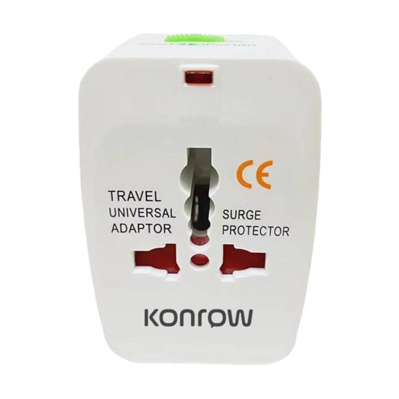 Konrow 931 - Adaptateur Universel (EU / US / UK / AU, Blanc) - Emballage Original-1