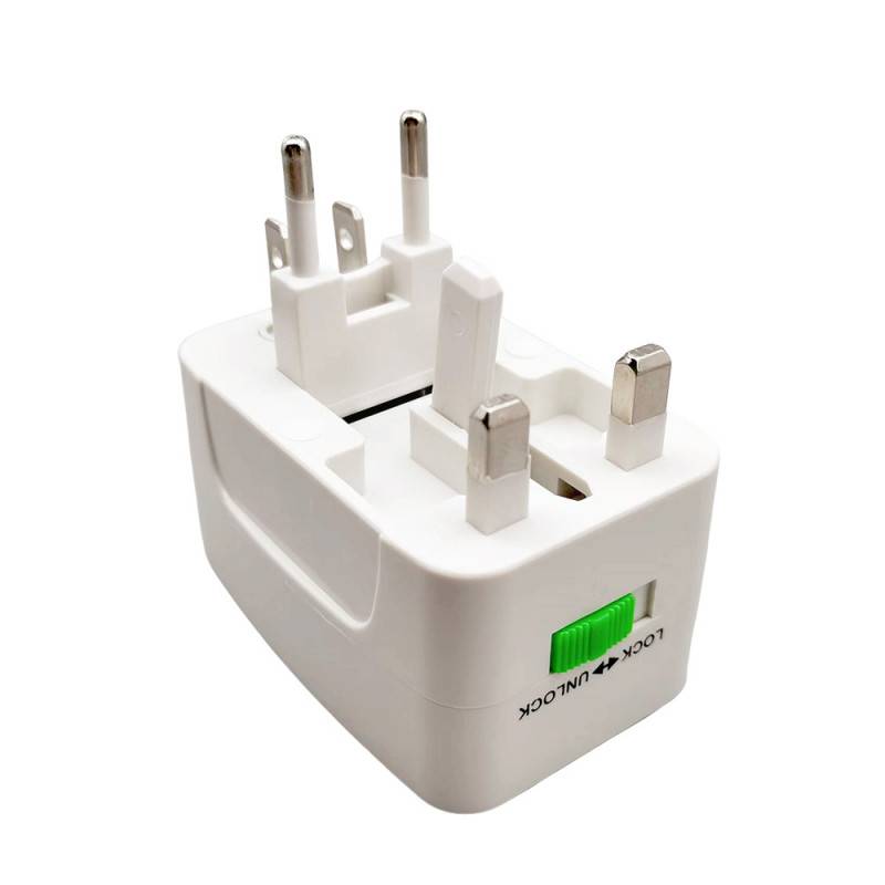 Konrow 931 - Adaptateur Universel (EU / US / UK / AU, Blanc) - Emballage Original-2