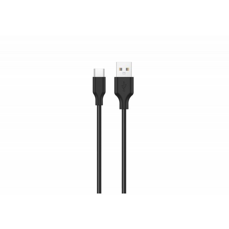 Konrow KCATCPB2 - Câble USB Type C vers Type A (2m, Noir) - Emballage Original-1