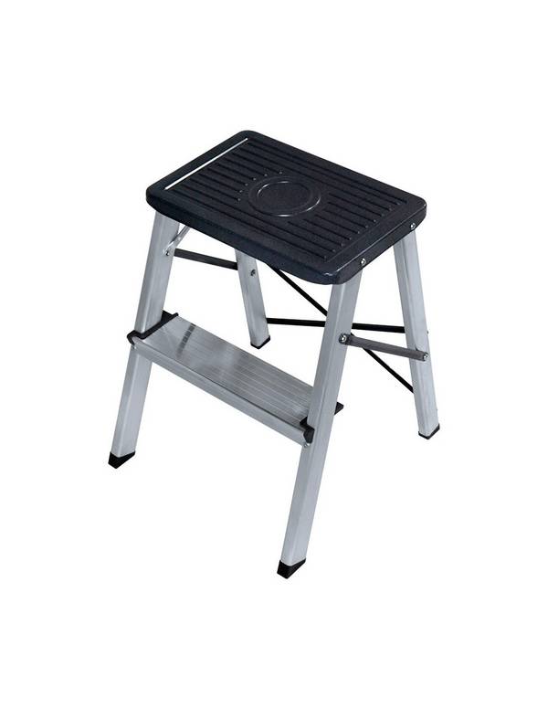 Tabouret Aluminium 2 Marches Léger, Robuste, Conforme En 14183 - Edm