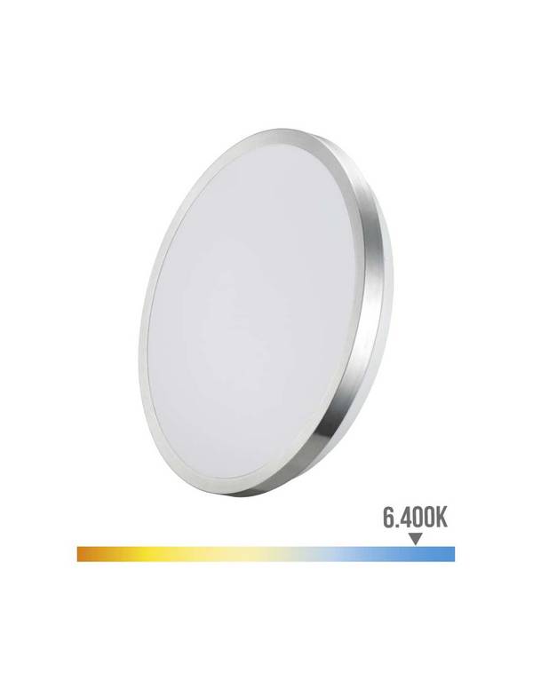 Support Mural Led Chromé 18w éclairage Puissant Et Moderne, Lumière Froide. - Edm