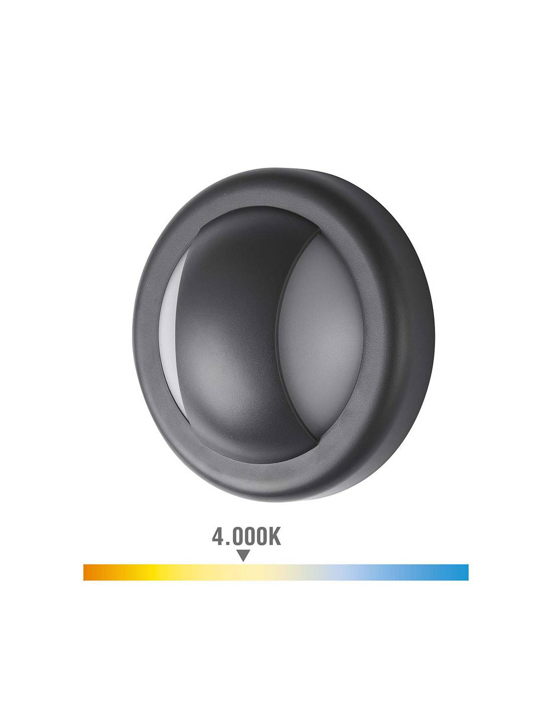Applique Led Ronde Edm éclairage Extérieur Led Ip65 Naturel - Edm-2