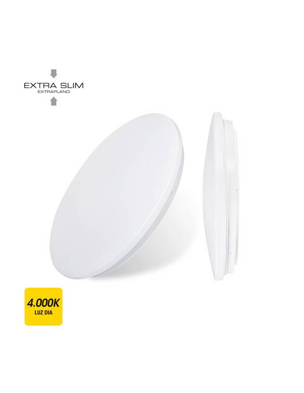 Plafonnier Led Surface Edm 12w éclairage Led Polyvalent Plafond/mur 4000k - Edm