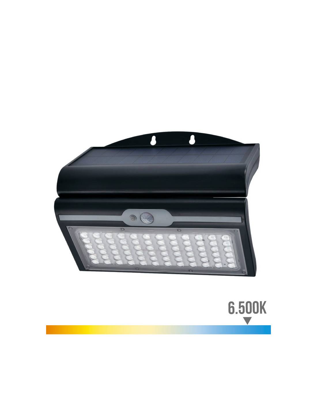 Applique Solaire Edm 6w éclairage Extérieur Autonome Avec Capteur - Edm-0