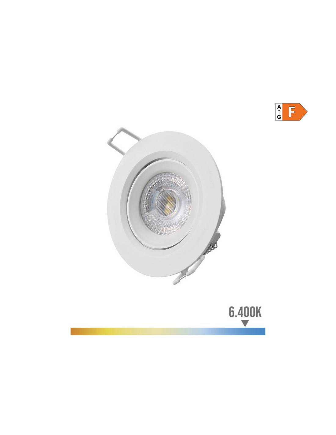 Downlight Led Rond 5w Edm éclairage Led Encastré, Lumière Froide, économique - Edm-2