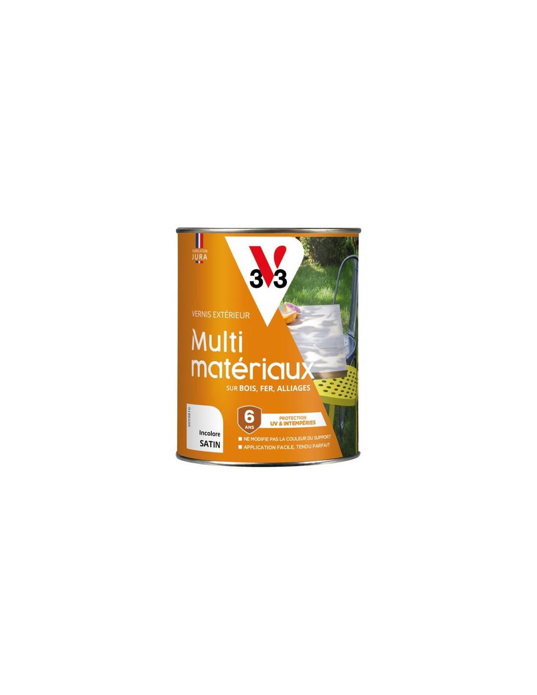 Vernis Multi Matériaux Extérieur Incolore Satin 0.25l - V33-0