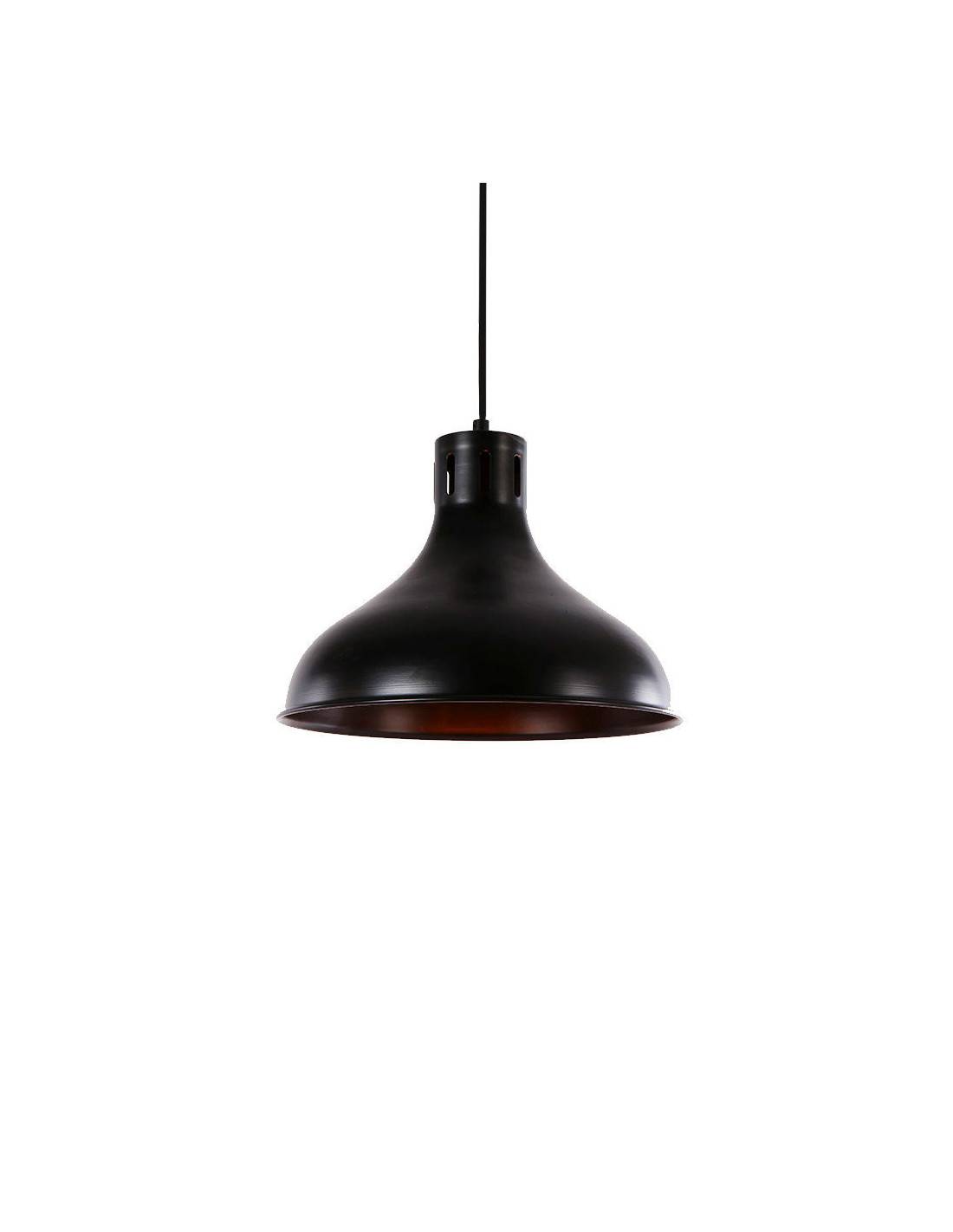 Plafonnier Vintage Noir Design Rétro Industriel - Edm-2
