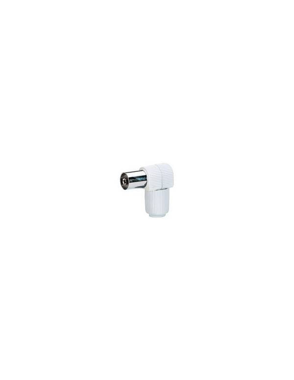 Fiche Tv Coudée Legrand Connecteur Tv Coaxial Coudé Femelle D9.5 - Legrand