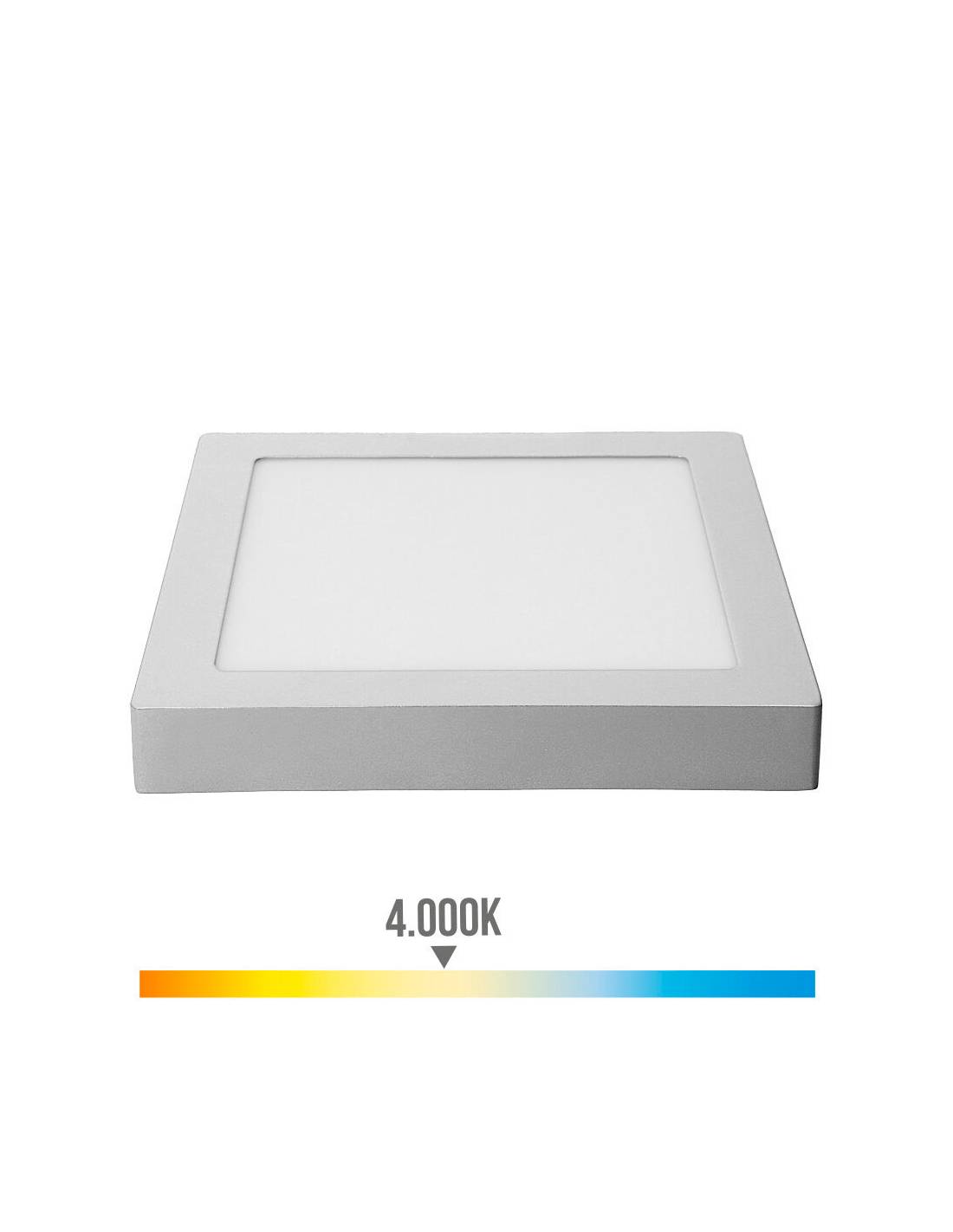 Downlight Led Carré Chrome 20w éclairage Led Puissant Et Design Moderne - Edm-0