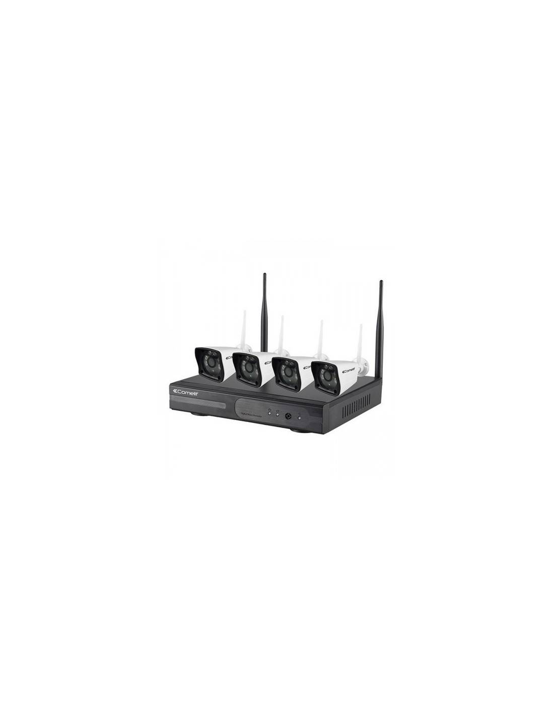 Kit De Vidéoprotection Wikit040a - 1 Enregistreur Vidéo Wi-fi - 4 Caméras Ip Wi-fi All-in-one-0