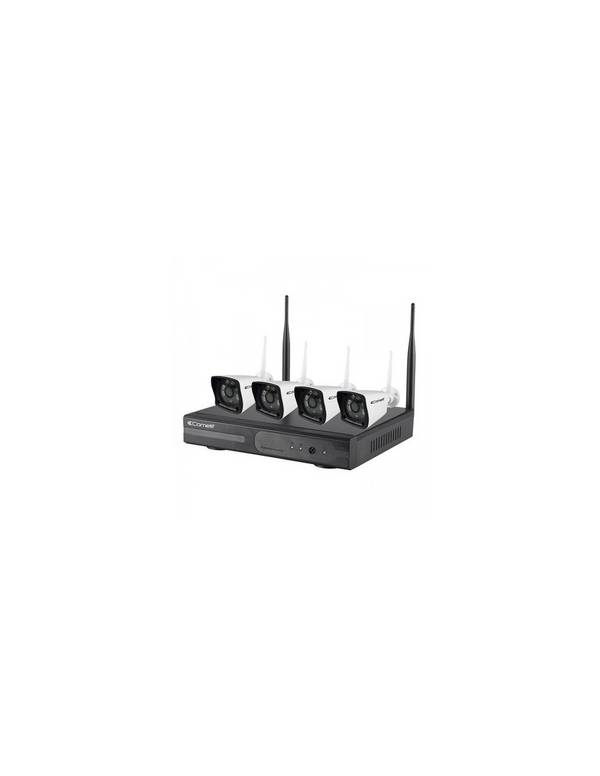 Kit De Vidéoprotection Wikit040a - 1 Enregistreur Vidéo Wi-fi - 4 Caméras Ip Wi-fi All-in-one