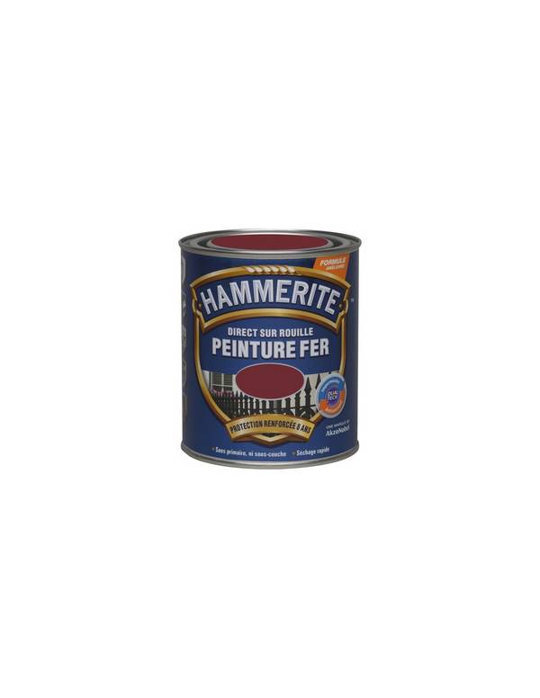 Peinture Hammerite Fer Brilant Laque 0.75l Rouge Basque - Hammerite