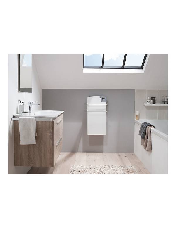 Radiateur Seche-serviettes Kea Ventilo Blanc 1400w - Atlantic