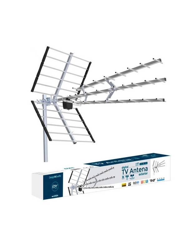 Antenne Tv Uhf Extérieur Edm Pro Réception Tv Numérique Extérieure Professionnelle - Edm