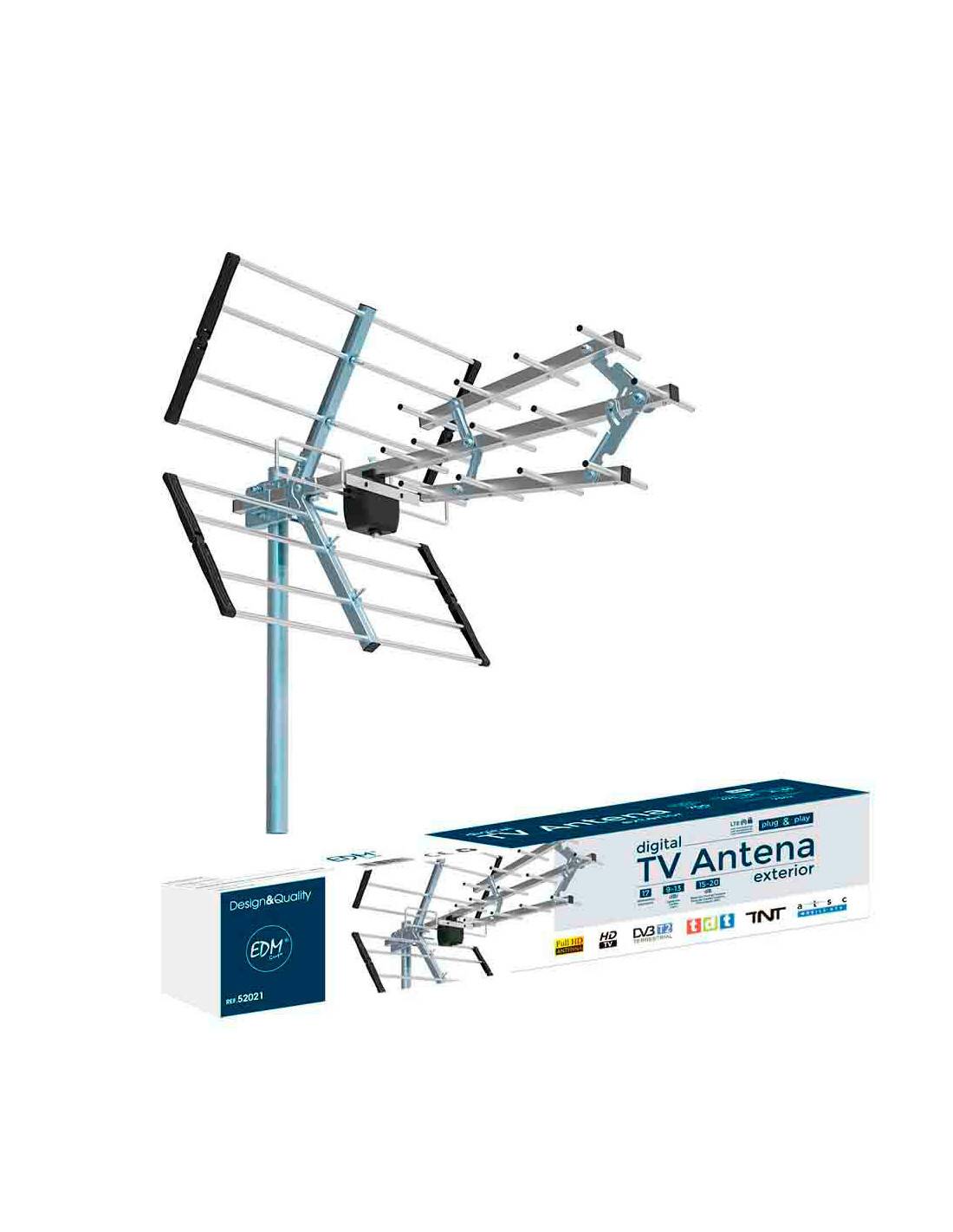 Antenne Tv Uhf Edm Réception Tv Numérique Terrestre Optimale - Edm-0