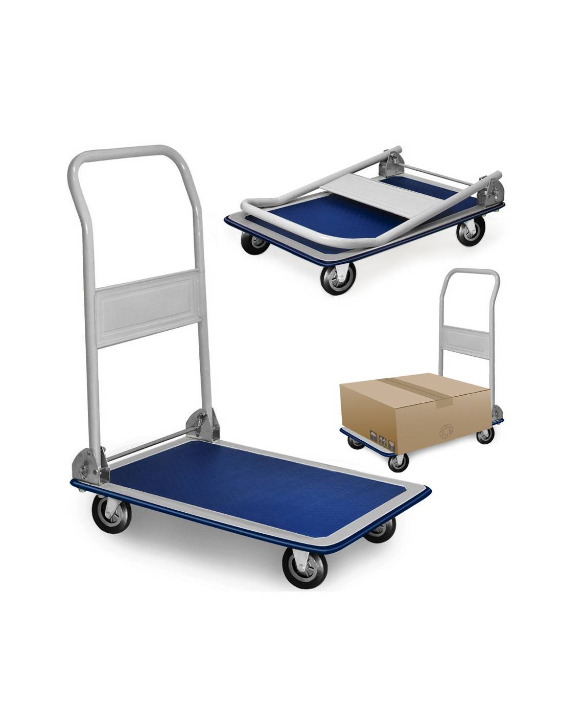 Chariot Pliable 150kg Pliable, Robuste, 150kg - Edm-0