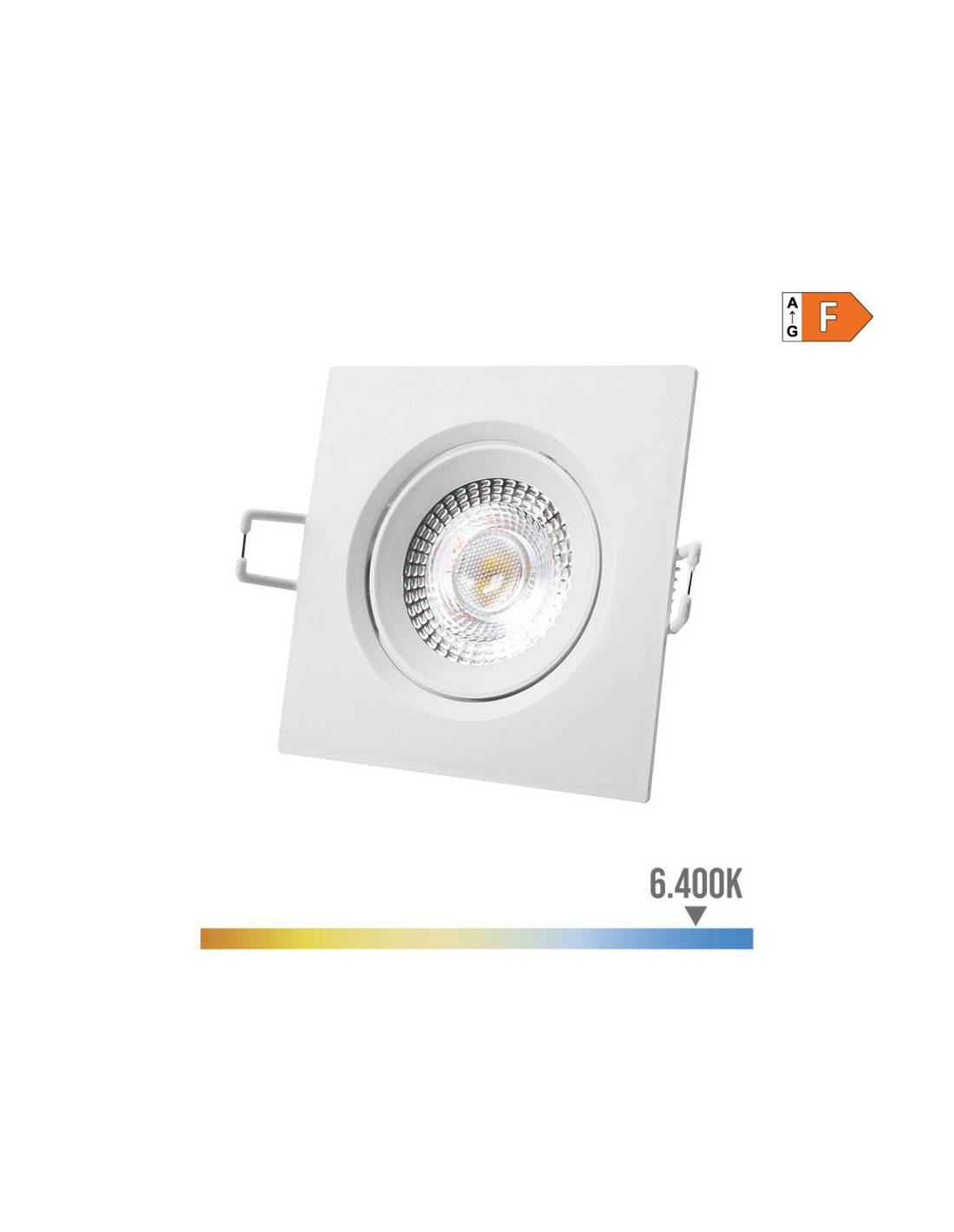 Downlight Led Carré 5w Froid éclairage Led Encastré Carré, Lumière Froide 6400k, 5w. - Edm-0