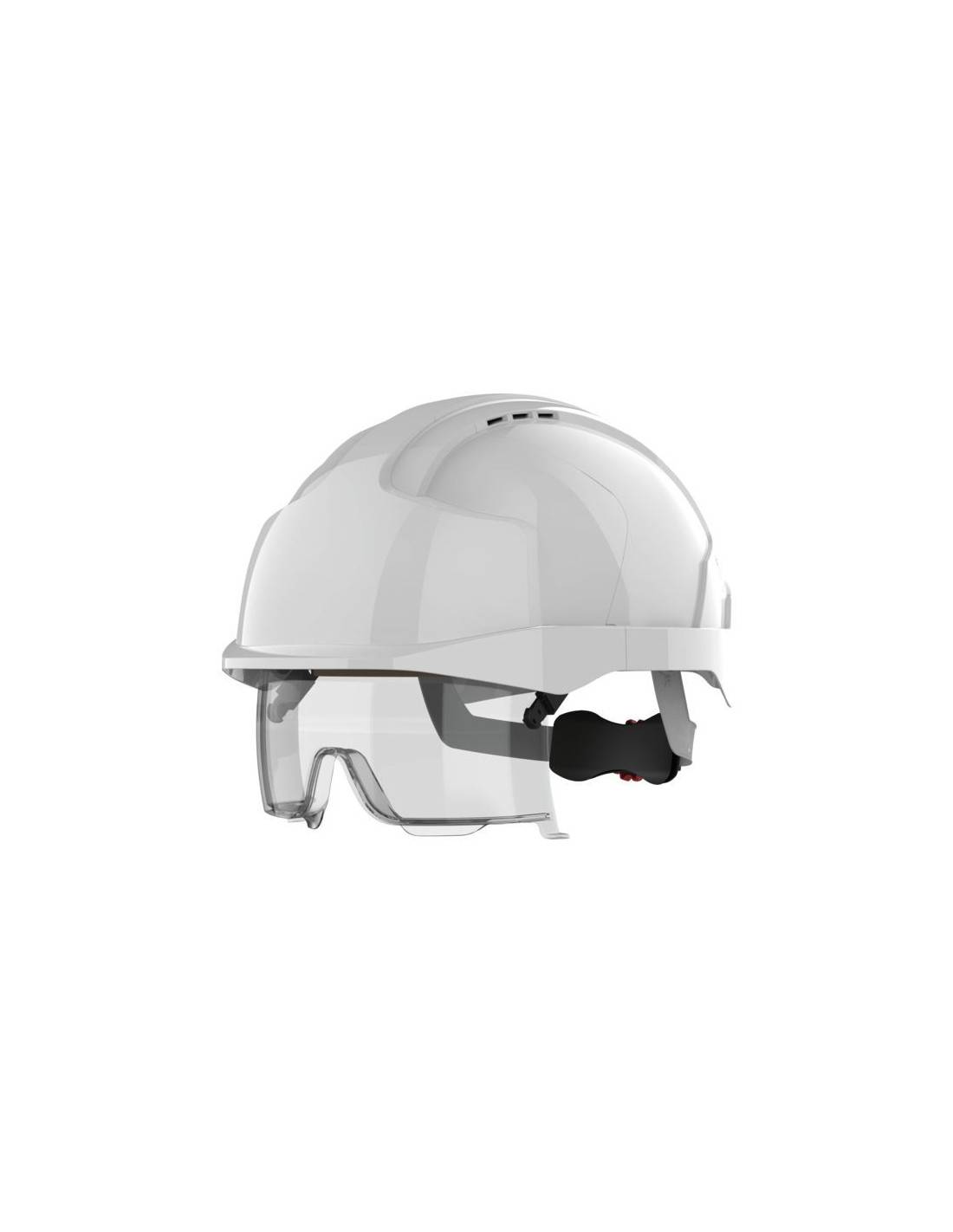 Casque De Chantier Evo® Vistalens? Ventilé Porte Badge Blanc + Bas Ane Rafraîchissante Offerte - 100766-0