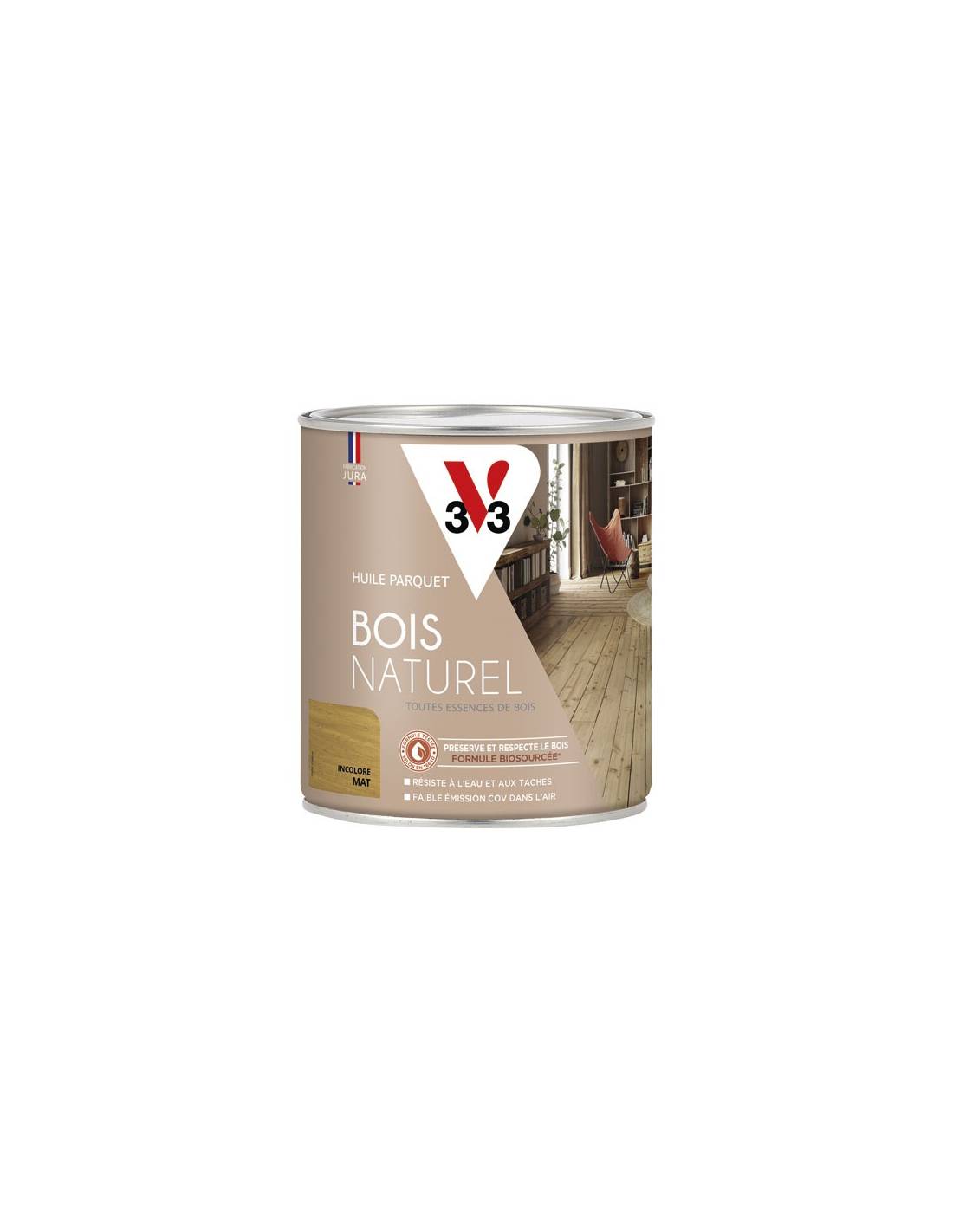 Huile Parquet Bois Naturel Incolore 750 Ml - V33-0