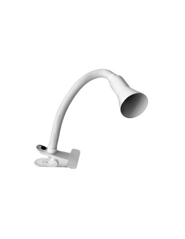 Lampe Pince Tokyo E14 Blanche Fixation Pince, éclairage D'appoint - Edm