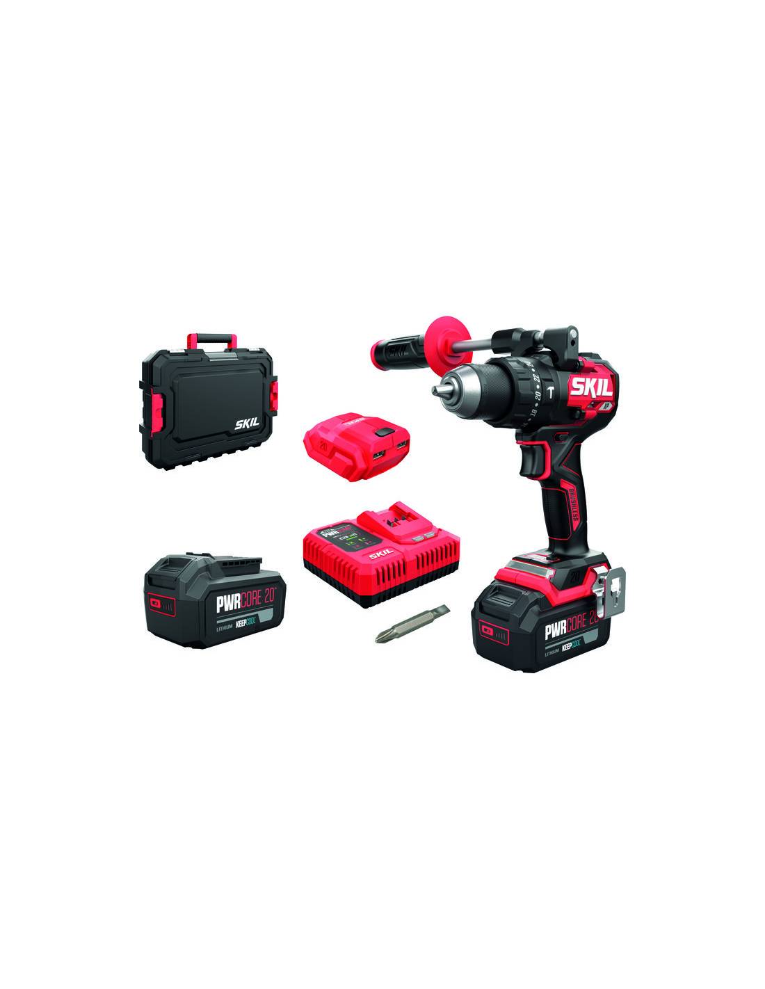 Perceuse-visseuse Skil Xp 20v Bl Moteur Brushless 20v, Mandrin Métal 13mm - Skil-0