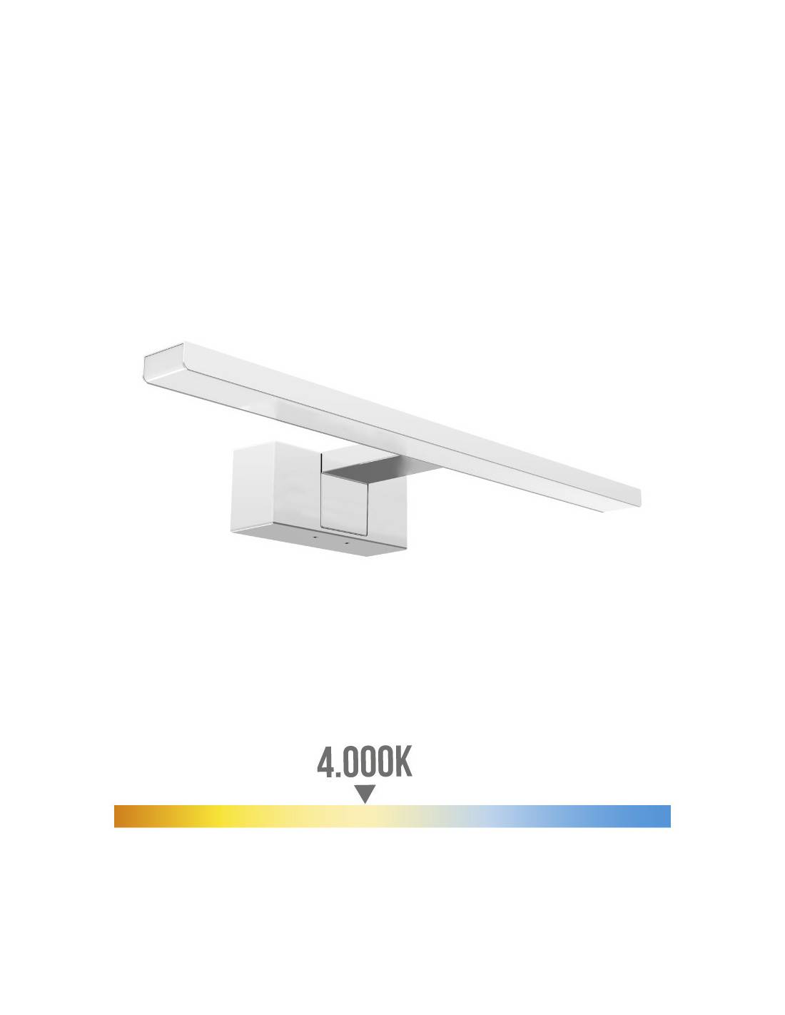 Applique Murale Led 6w Edm éclairage Led Neutre Puissant Et Design - Edm-0