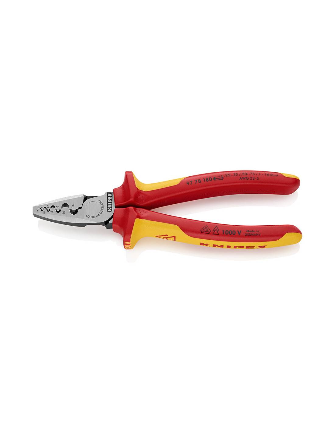 Pince à Sertir Knipex 1000v Sertissage Précis Et Isolé 1000v - Knipex-2