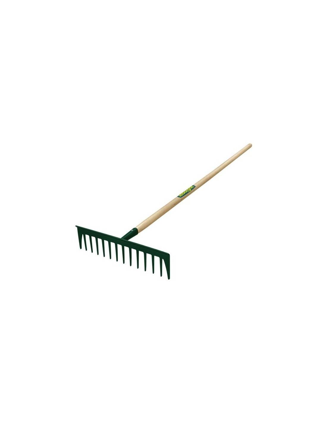 Rateau Batipro 14 Dents Droites Manche Bois Pefc 1550 Mm-0
