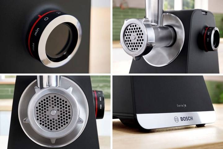 Hachoir à Viande 2100w Noir/argent Bosch MFWS660B-5