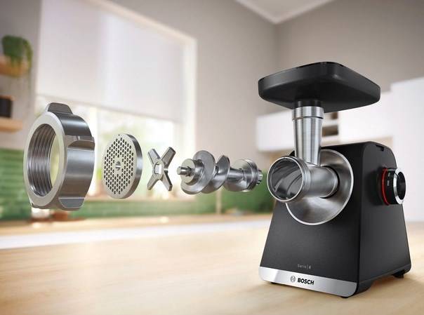 Hachoir à Viande 2100w Noir/argent Bosch MFWS660B-1
