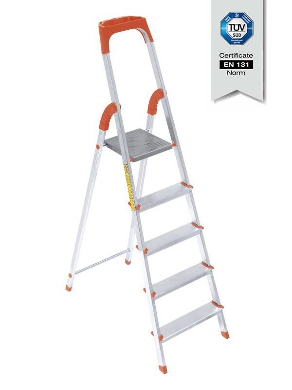 Escabeau professionnel en aluminium, avec rangement d'outils - certifié  normes EN131 - SARAYLI  3 marches  SARAYLI 150