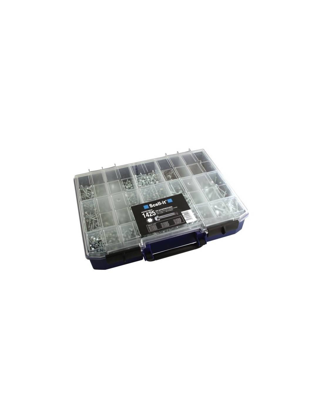 Coffret 1500 vis autoperceuses et rondelles tête hexagonale - SCELL-IT - COF005-THT-0