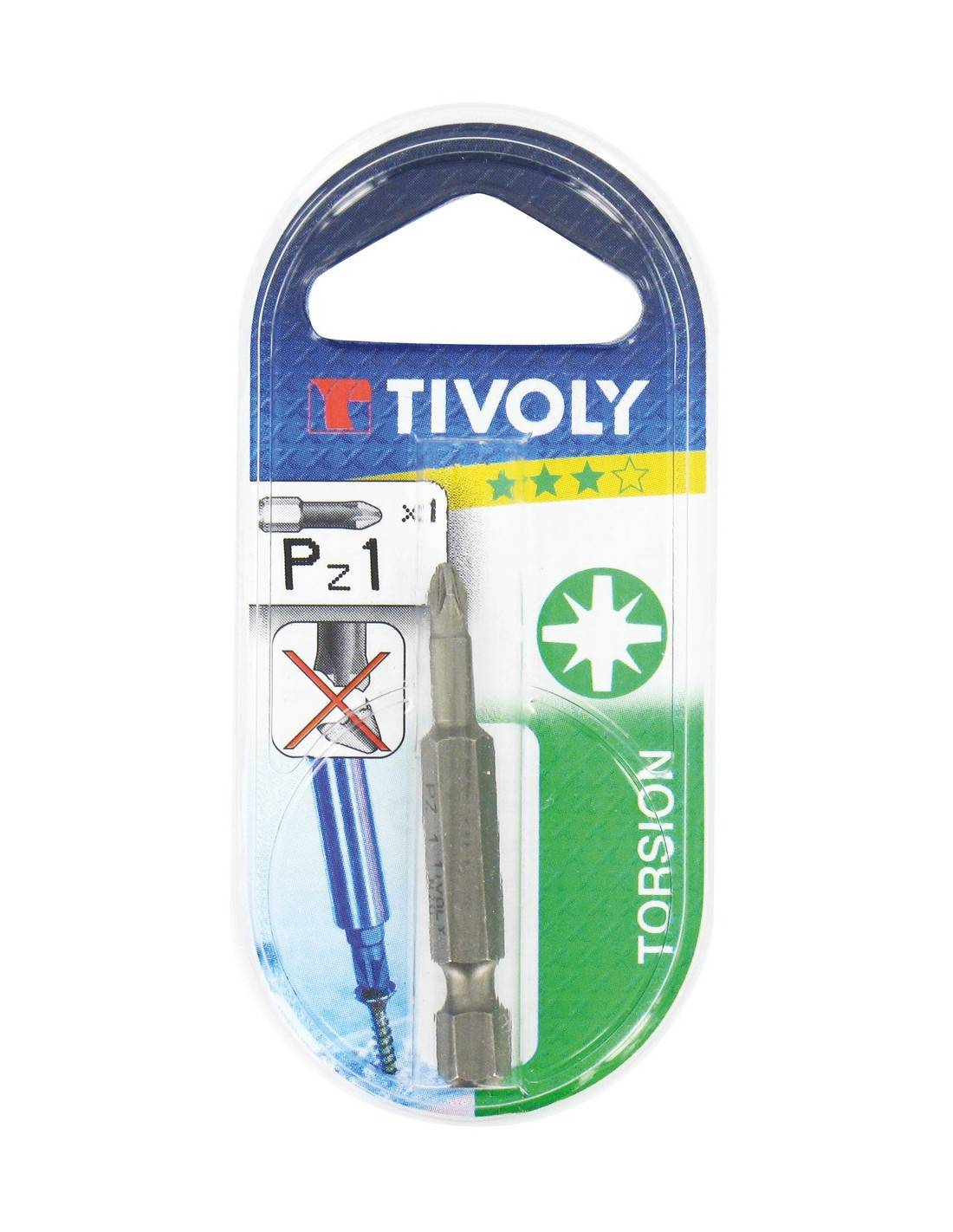 Embout Torsion Pour Vis Pz 50 Mm 1 Pz 2-0