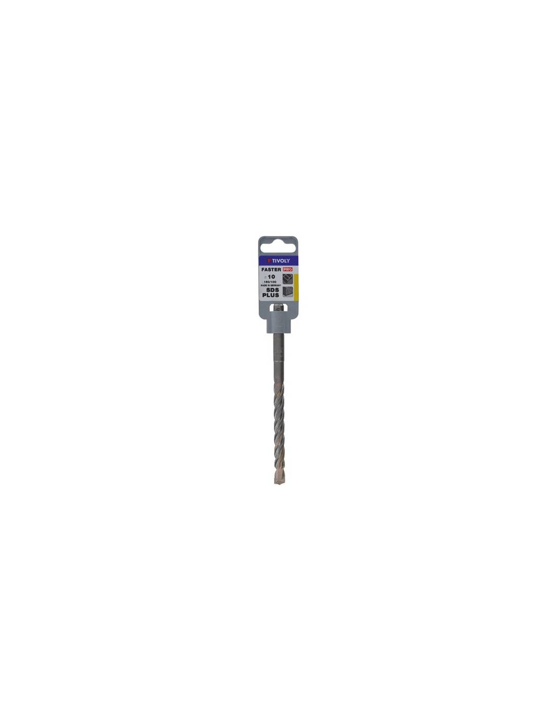 Tivoly – Foret béton SDS+ SPEEDER2 2 taillants L 160 mm avec pointe de centrage et quadruple goujures – Ø 8 mm-0