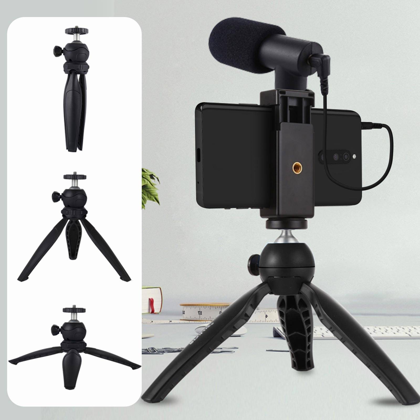 Pack Stream et Vlog pour Smartphone avec Trépied Stable et Micro-3