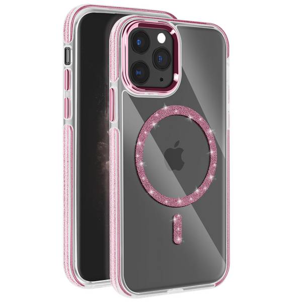 Coque MagSafe pour iPhone 11 Pro Silicone Pailleté