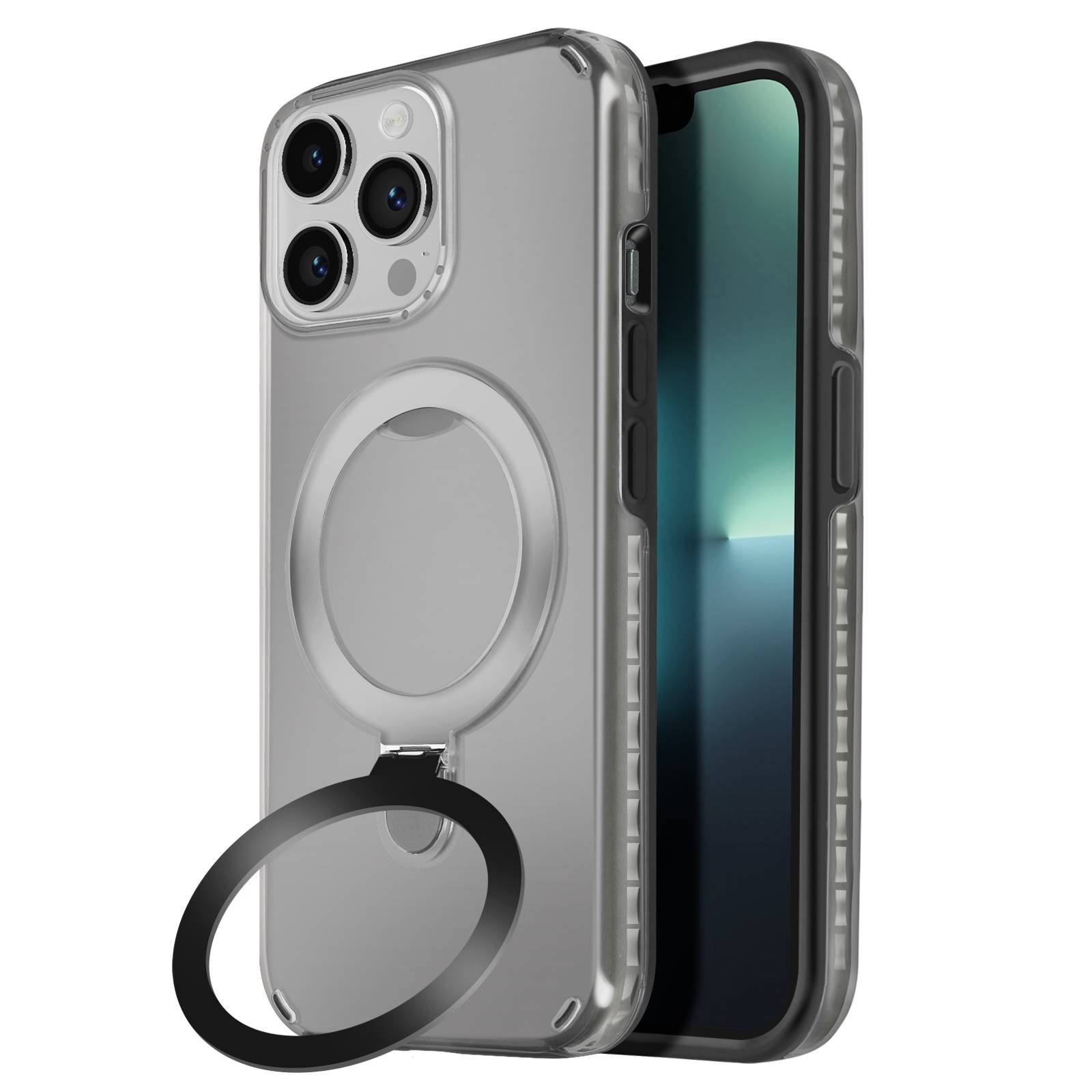 Coque MagSafe pour iPhone 13 Pro Antichoc avec Support Pliable-0