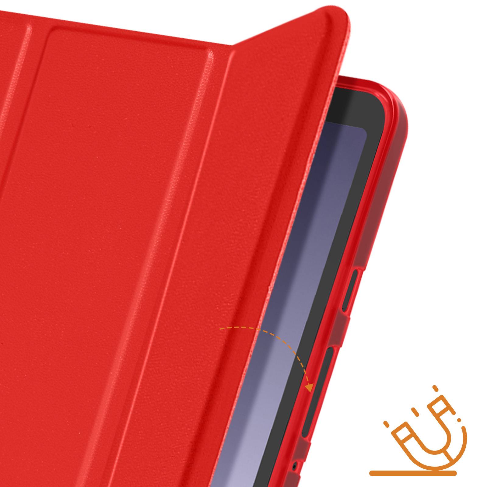 Étui pour Samsung Tab A9 Clapet Support Trois volets Mise en veille-4