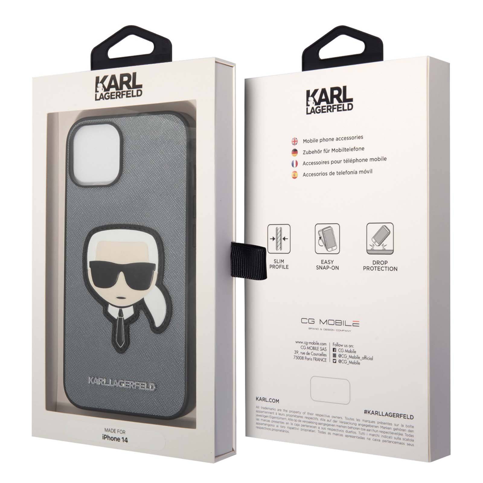 Coque pour iPhone 14 Plus Effet Cuir Stylé Protection Rigide-4