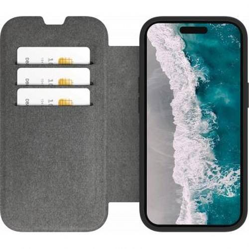 Etui Folio Helsinki en Cuir végétalien pour iPhone 15 Plus-1