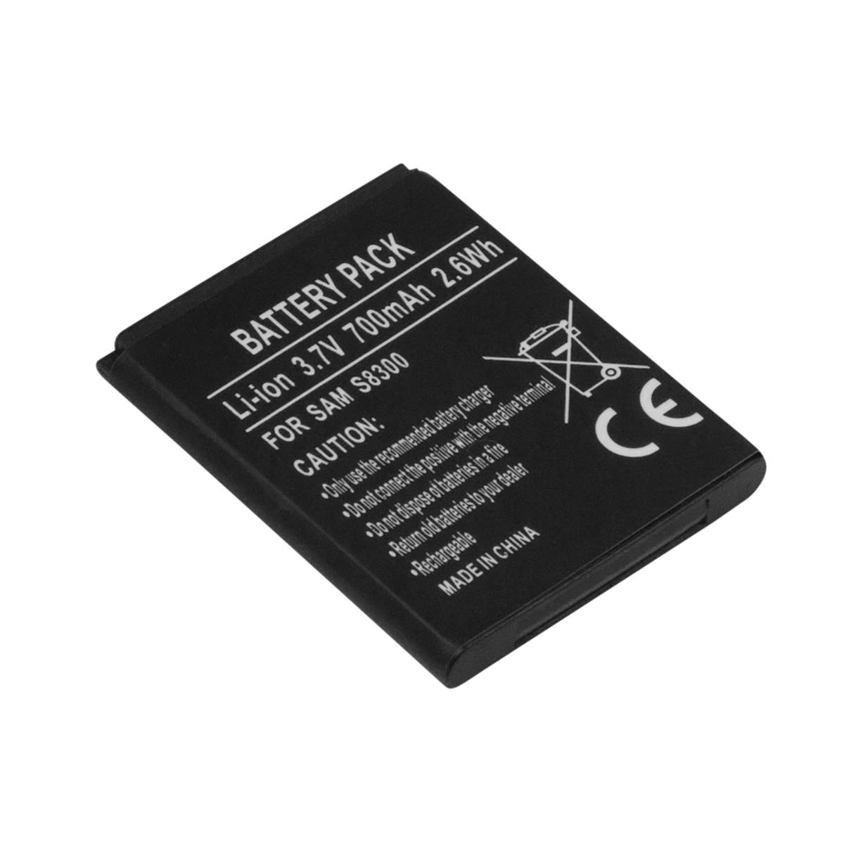 Batterie de Remplacement pour Samsung S8300 Li-ion 3,7V 700mAh 2,6Wh-0
