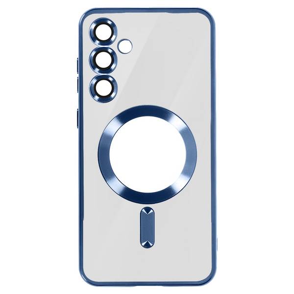Coque MagSafe pour Samsung S24 en Silicone Contour Chromé