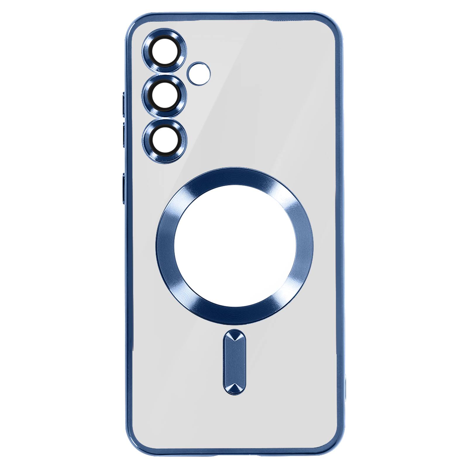 Coque MagSafe pour Samsung S24 en Silicone Contour Chromé-0