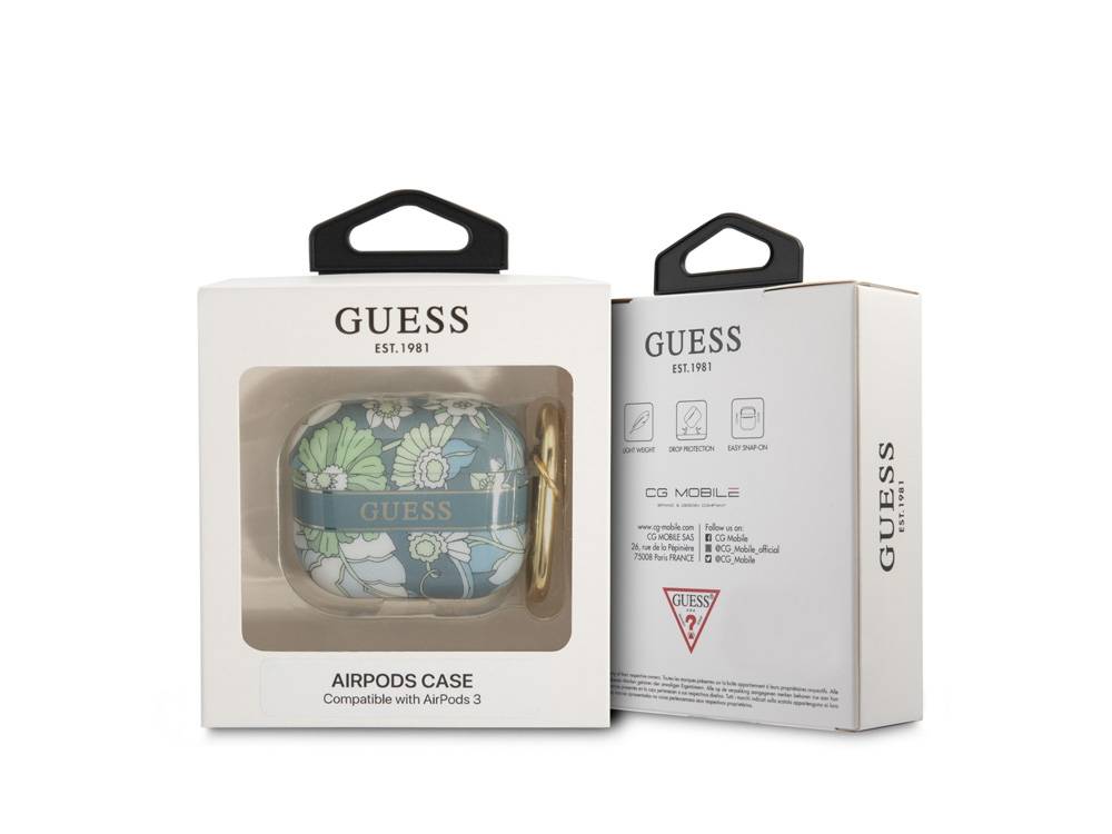 Coque pour Airpods 3 Flowers avec Anneau-2