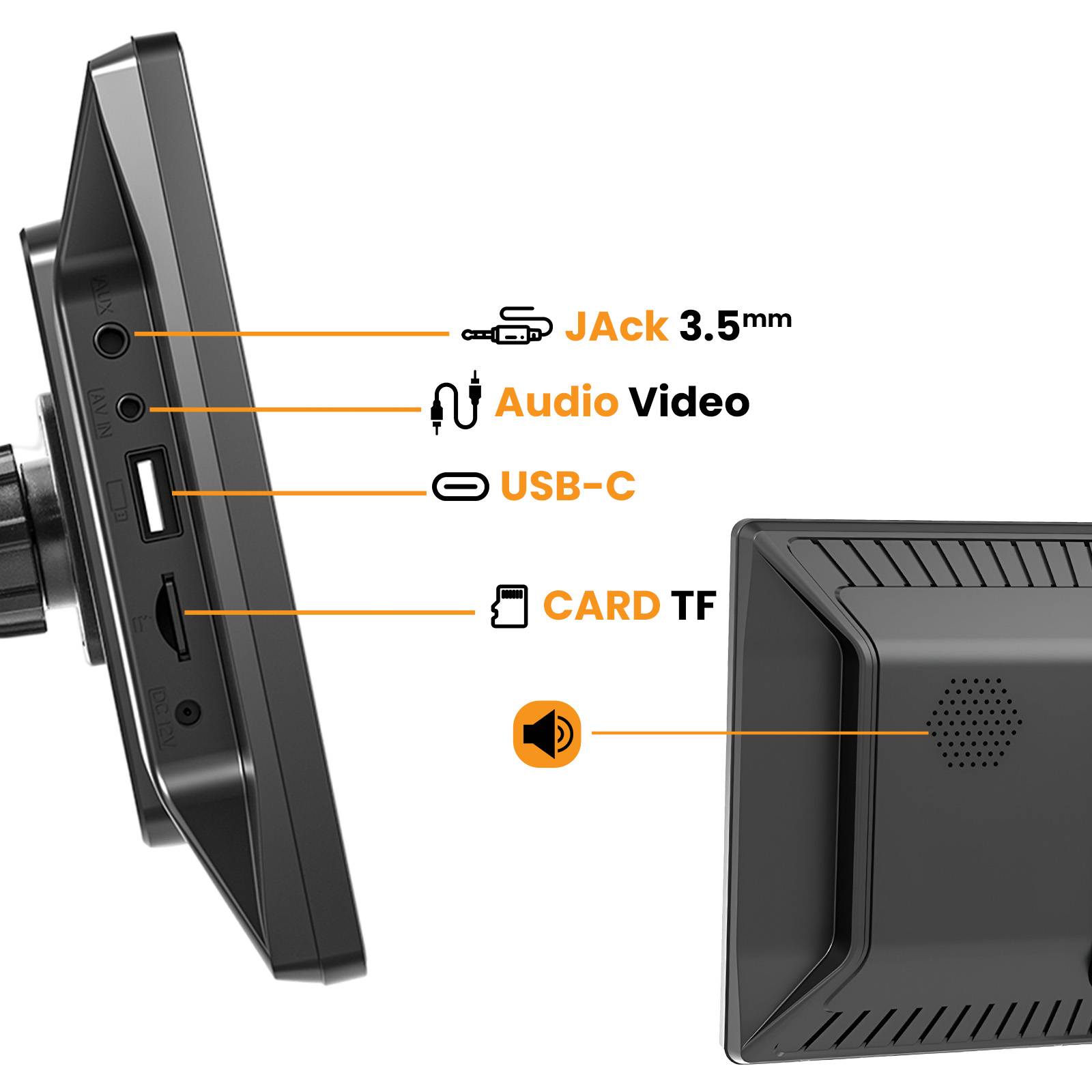 Écran Tactile 8 pouces pour CarPlay Android Auto-3