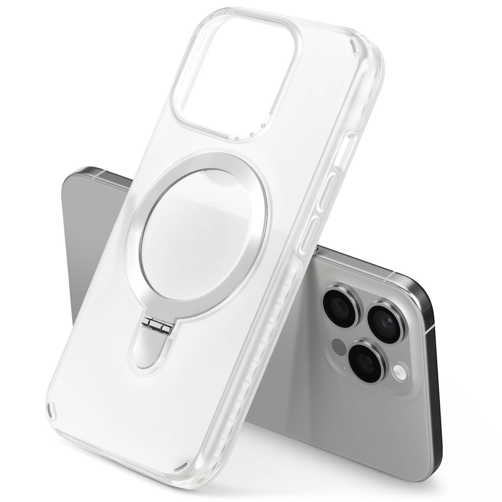 Coque MagSafe pour iPhone 14 Pro Antichoc avec Support Pliable-3