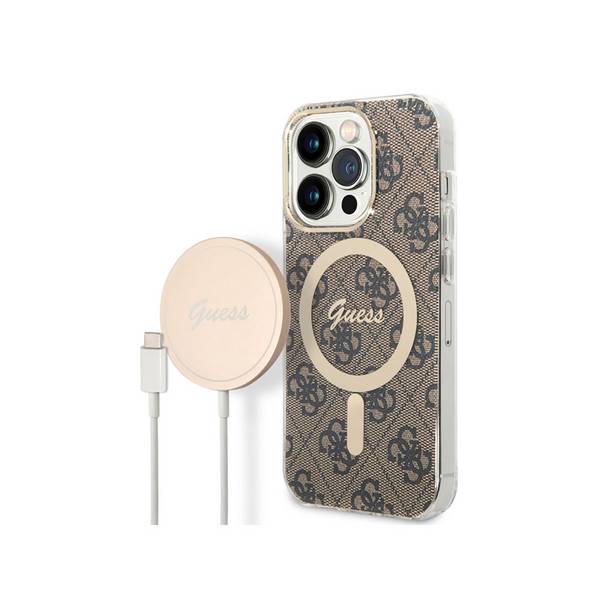 Bundle Coque pour iPhone 14 Pro Magsafe 4G et Chargeur Sans Fil Qi Magsafe 15W