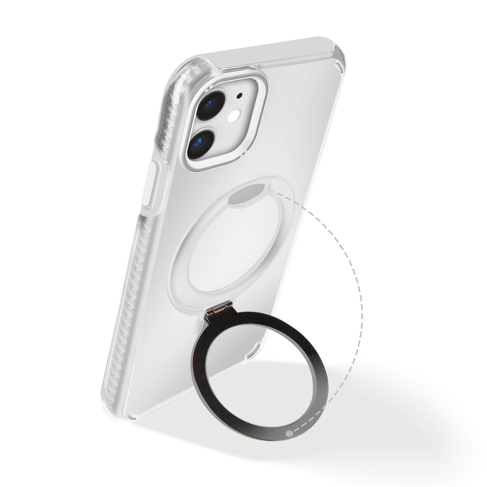 Coque MagSafe pour iPhone 11 Antichoc avec Support Pliable-1